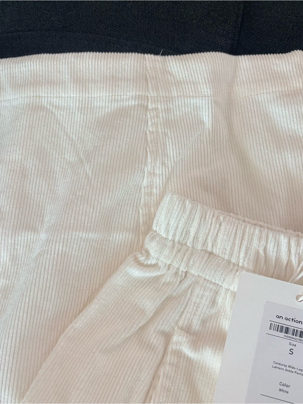 An action a day Corduroy Lantern Wide Leg Ankle Pants - Picture 4 of 5